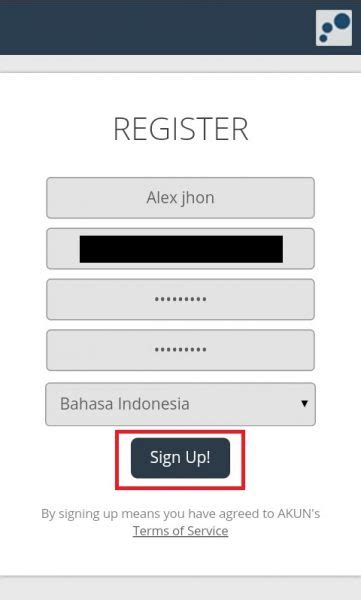 Register Akun