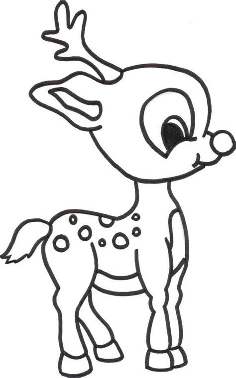 reindeer colouring pages printable