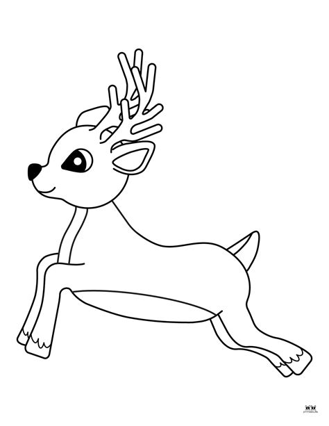 reindeer pictures to colour