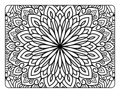 relaxing mandala coloring pages