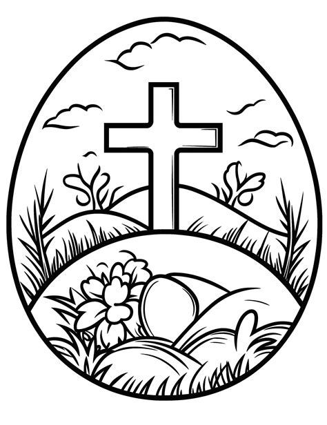 religious easter coloring pages
