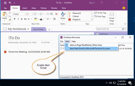 reminder-in-onenote