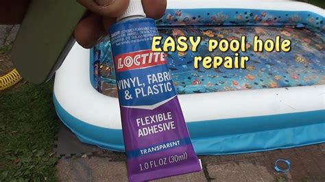 repairing inflatable pool