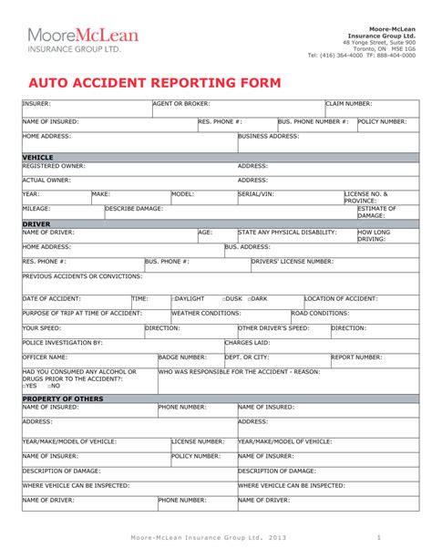 report car accident to insurance company