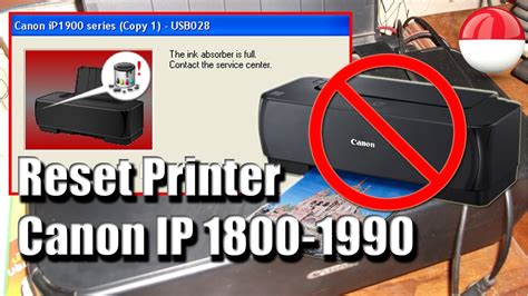 Reset Printer Canon IP 1980