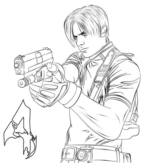 resident evil coloring pages