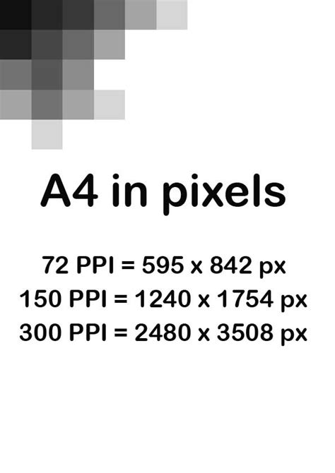 resize a4 to pixel