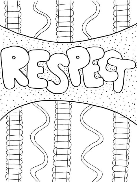 respect coloring pages