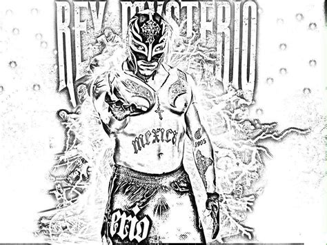 rey mysterio coloring pages