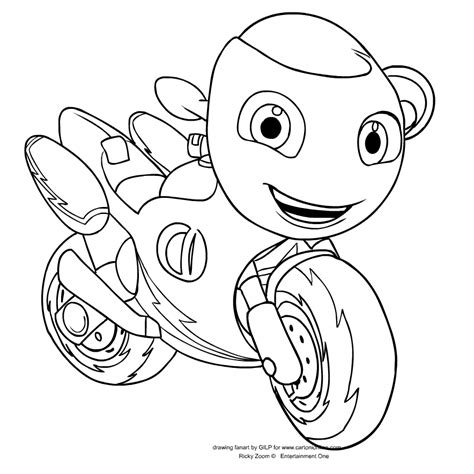 ricky zoom coloring pages