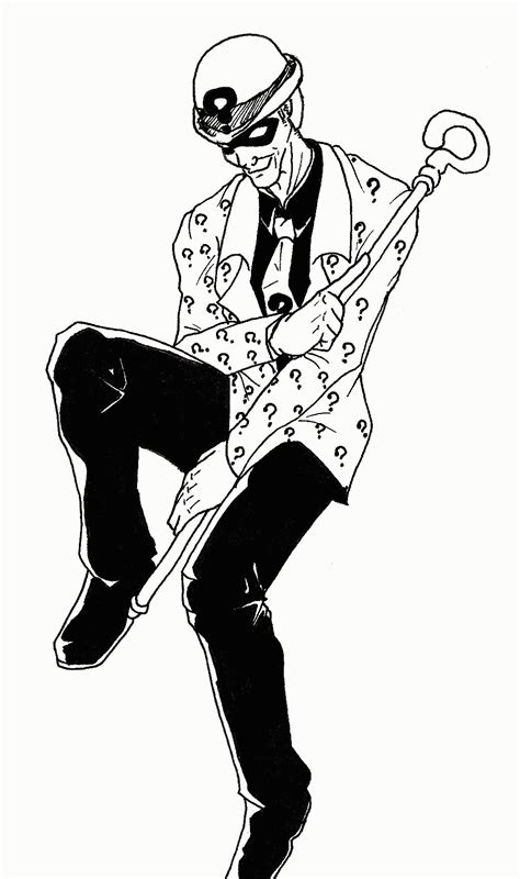 riddler coloring pages