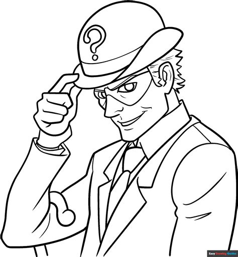 riddler coloring pages