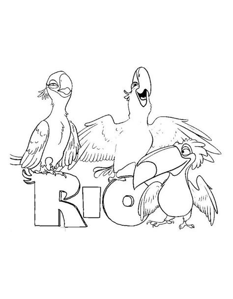 rio coloring pages