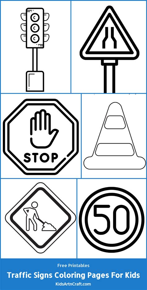 road signs coloring pages