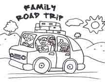 road trip coloring pages