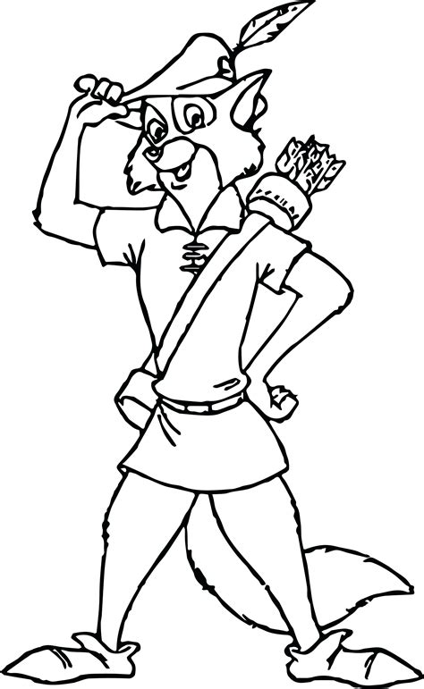 robin hood disney coloring pages