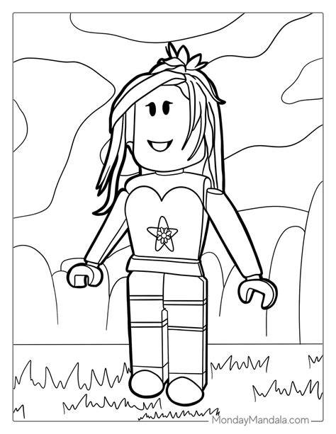 roblox character coloring pages