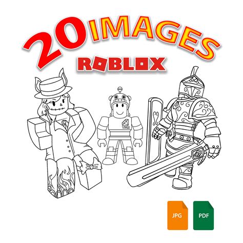 roblox coloring book pdf