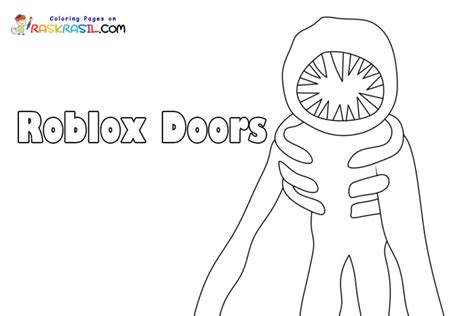 roblox doors coloring sheet
