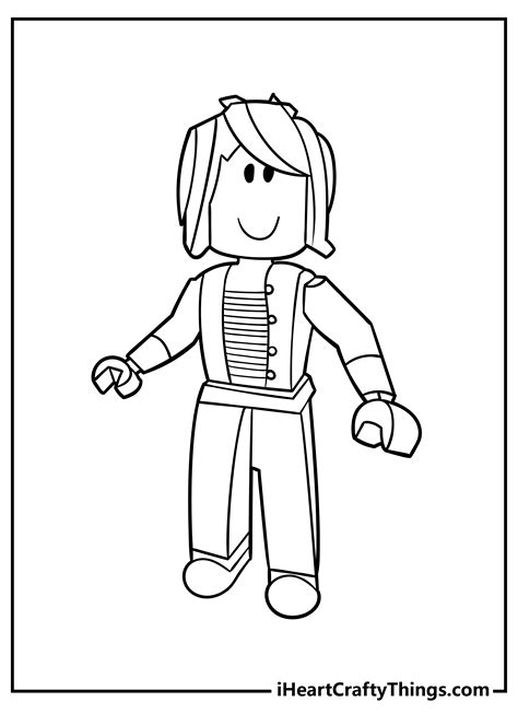 roblox girl coloring pages