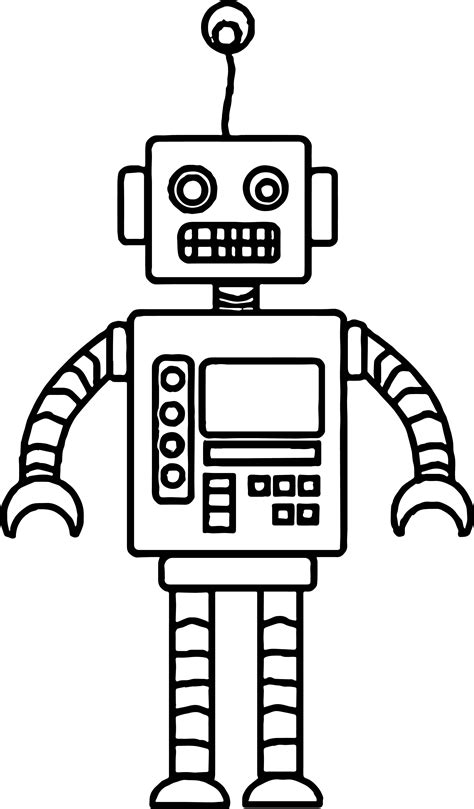 robot coloring pages