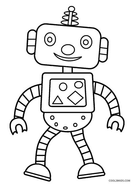 robot printable coloring pages