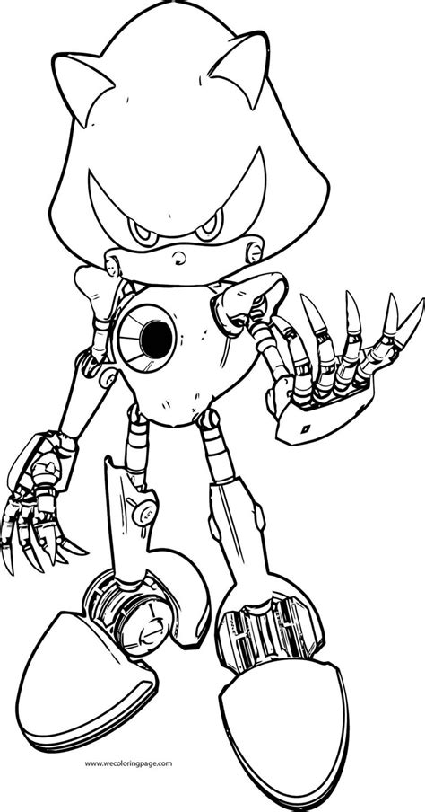 robot sonic coloring pages