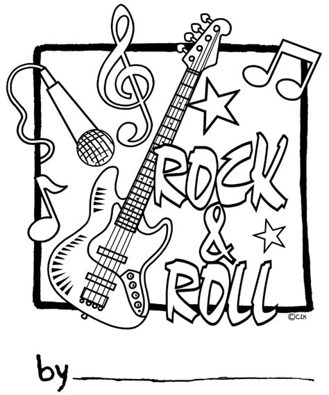 rock and roll coloring pages