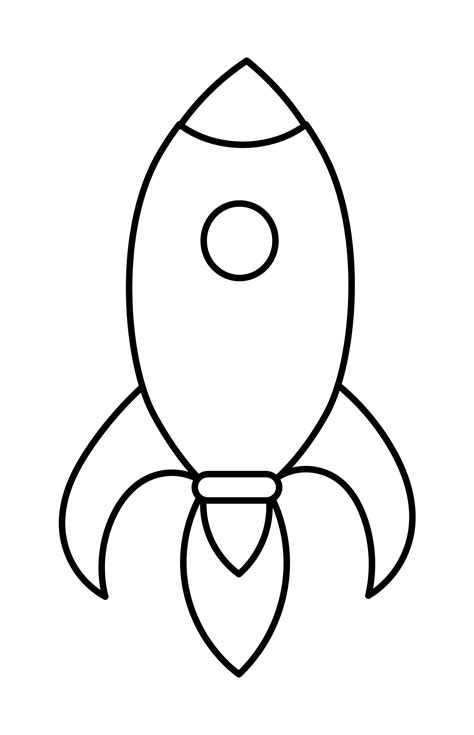rocket colouring pictures