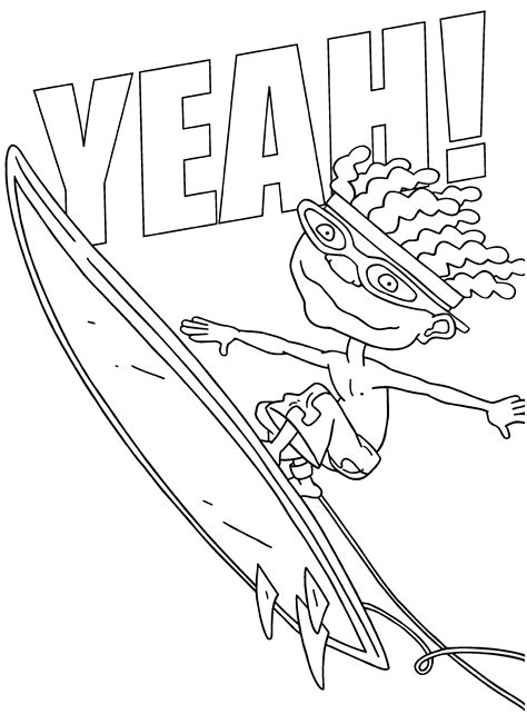 rocket power coloring pages