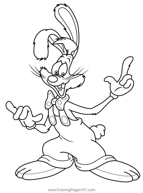 roger rabbit coloring pages