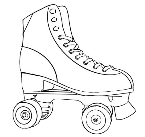 roller skate coloring pages