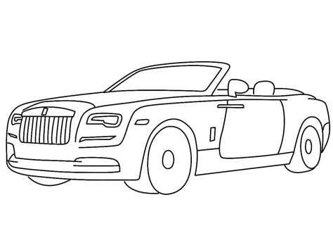 rolls royce coloring pages