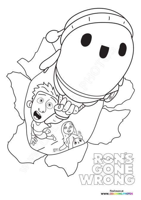 ron gone wrong coloring pages