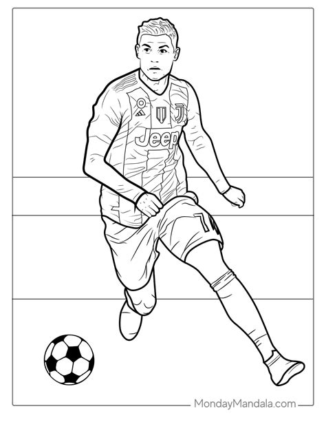 ronaldo coloring pages
