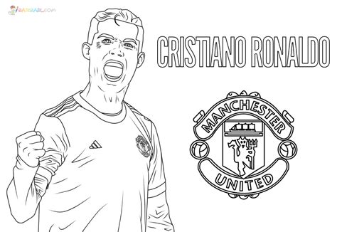 ronaldo coloring pages manchester united