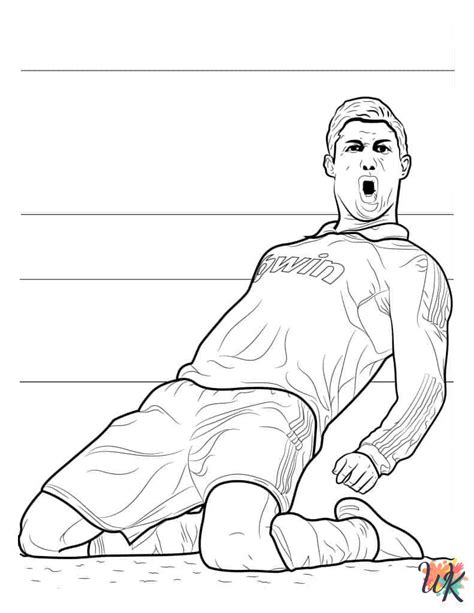 ronaldo colouring pages