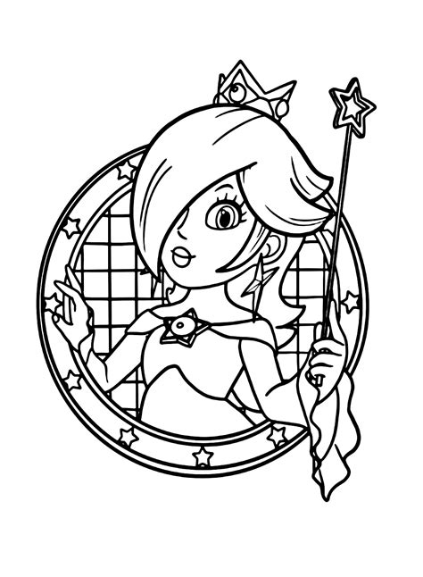 rosalina mario coloring pages