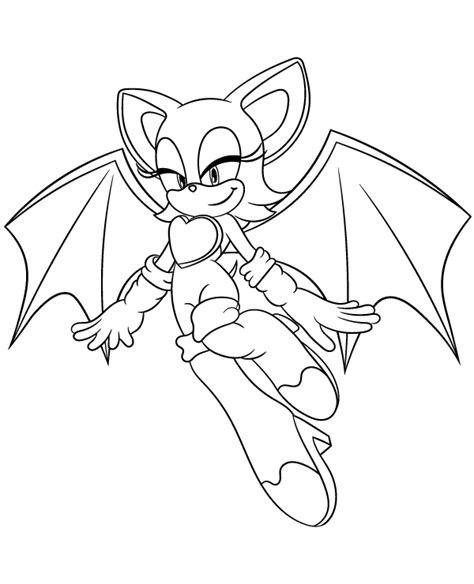 rouge the bat coloring pages