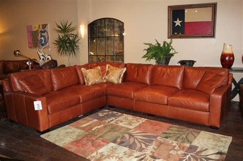 rust colored sectional