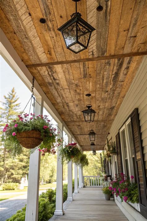 rustic porch ceiling ideas