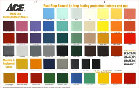 Rustoleum Color Chart