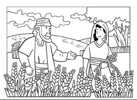 ruth and boaz coloring pages