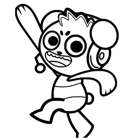 ryan's world coloring pages combo panda