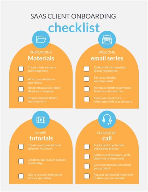 Saas Customer Onboarding Checklist Template