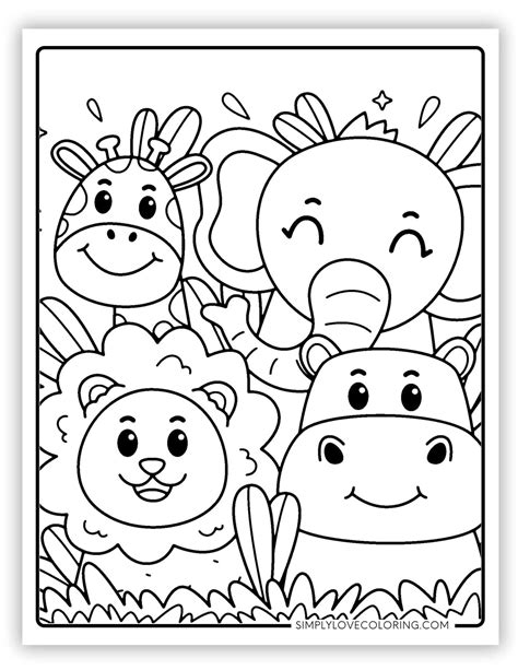 safari coloring sheet