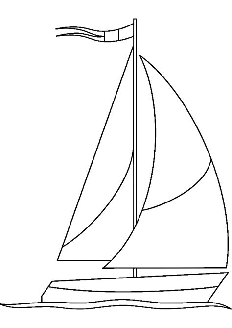 sailboat coloring pages