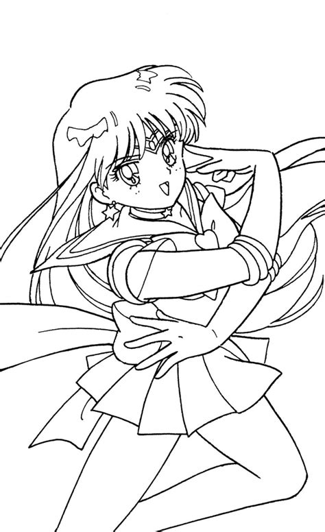 sailor mars coloring pages