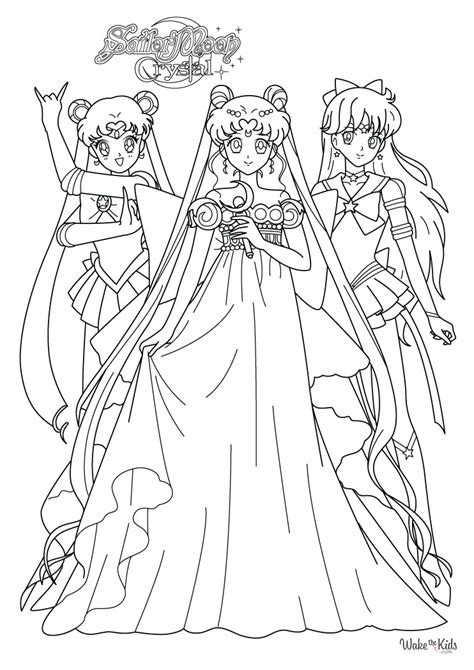 sailor moon crystal coloring pages