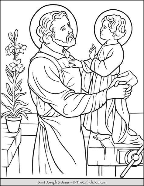 saint joseph coloring pages